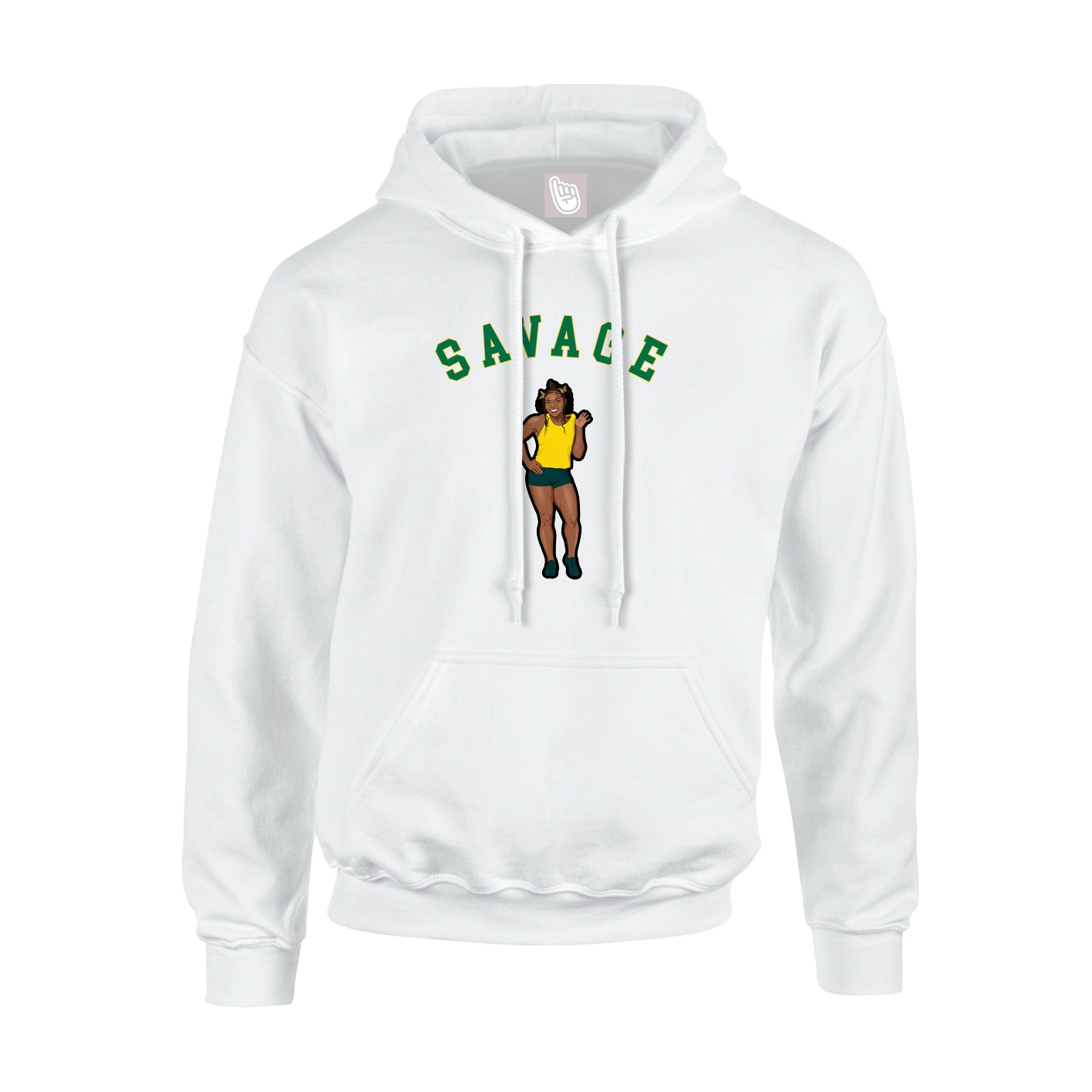 Hoodie — Shirsey Arch in White