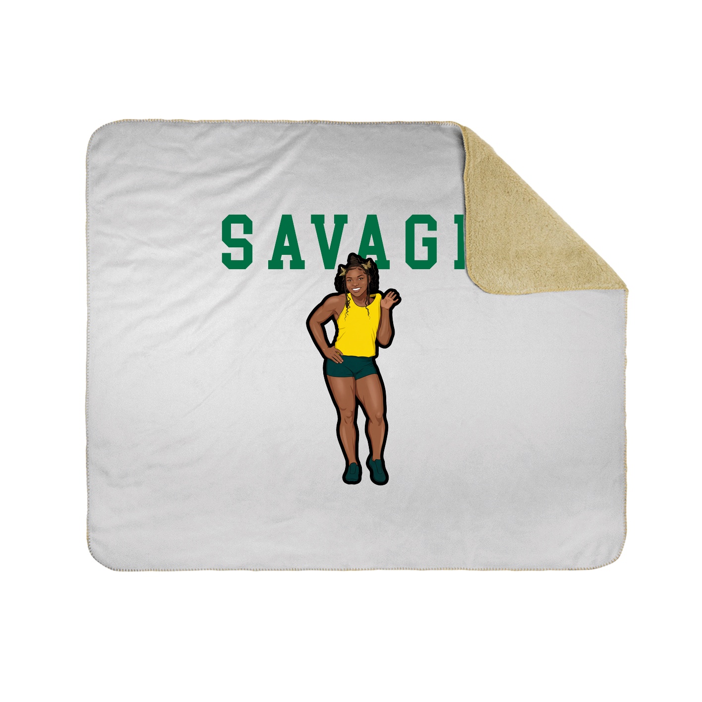 Throw Blanket — Shirsey in White