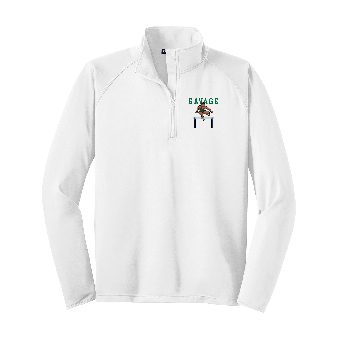 Q-Zip Pullover — Shirsey in White