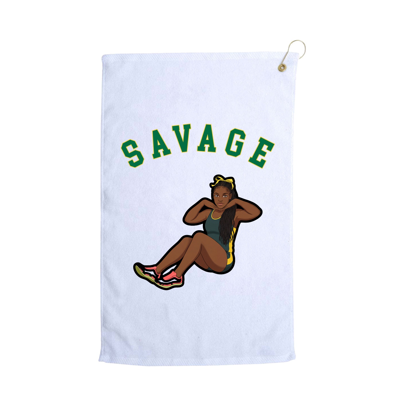Golf Towel — Shirsey Arch in White