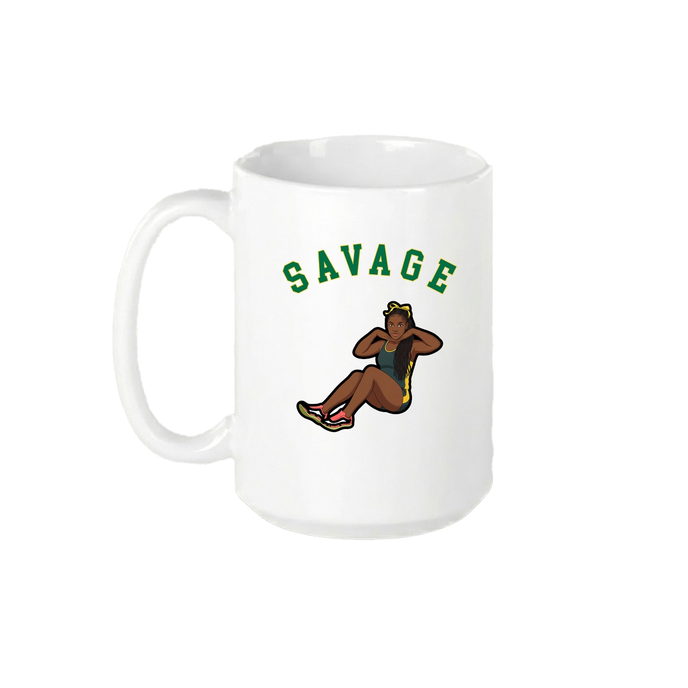 15oz Coffee Mug — Shirsey Arch in White