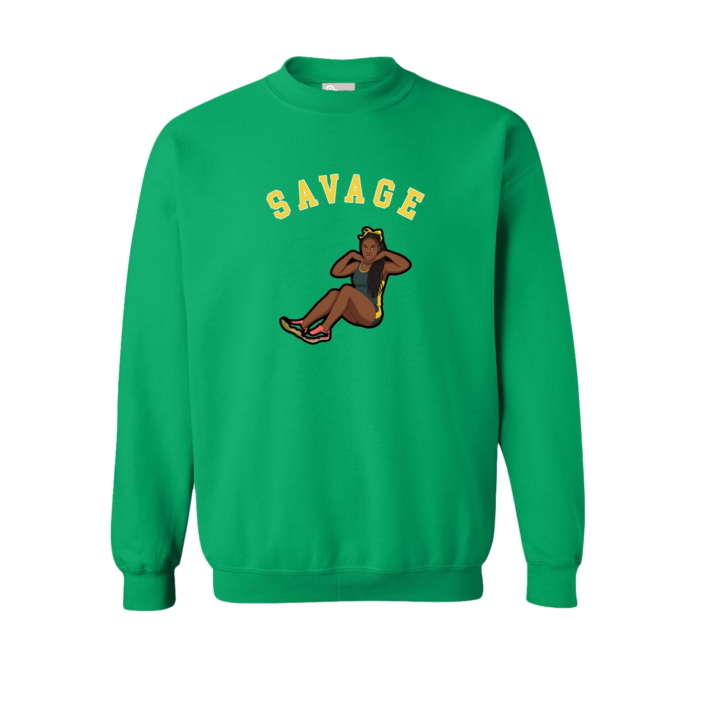 Fleece Crew — Shirsey Arch in Green