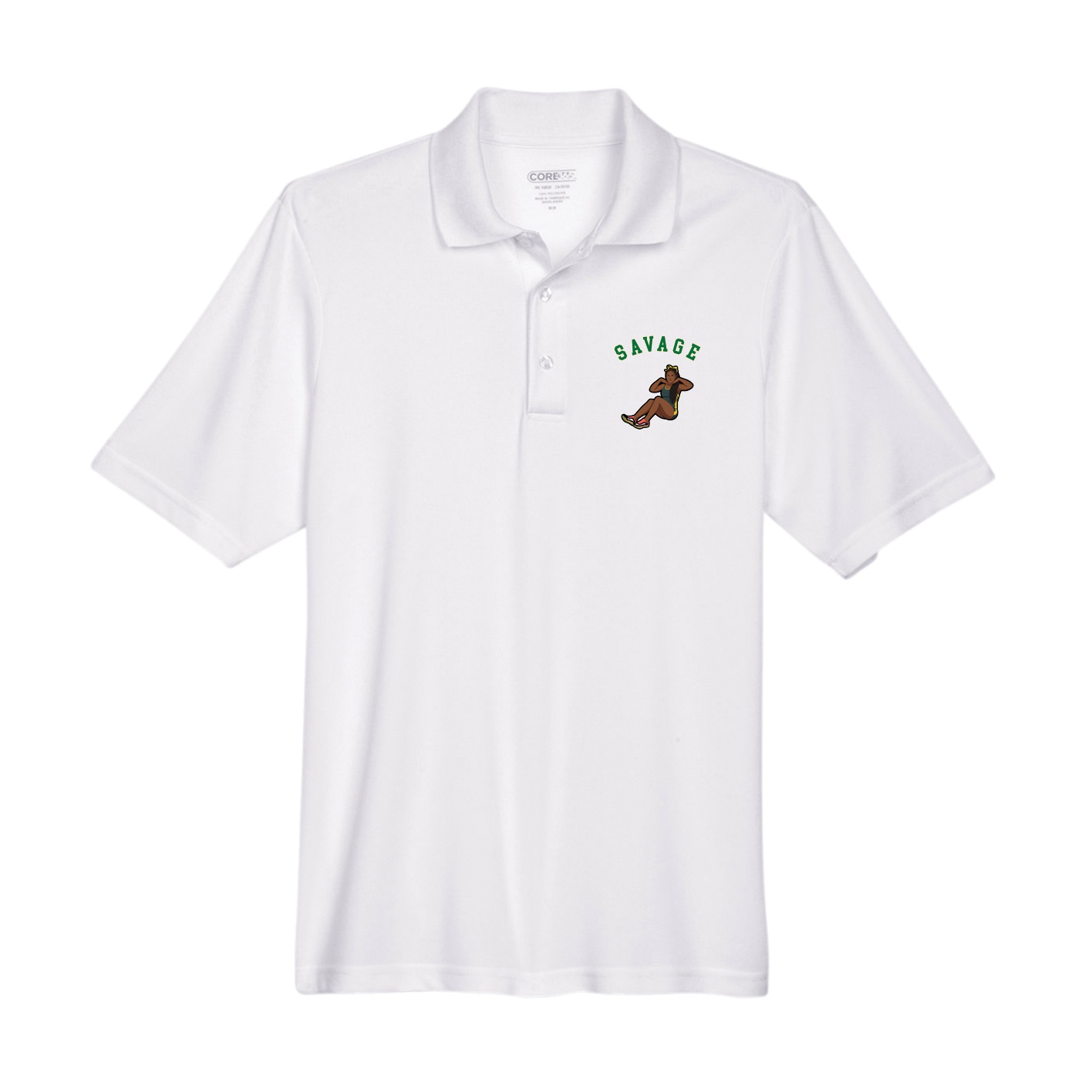 Performance Polo — Shirsey Arch in White