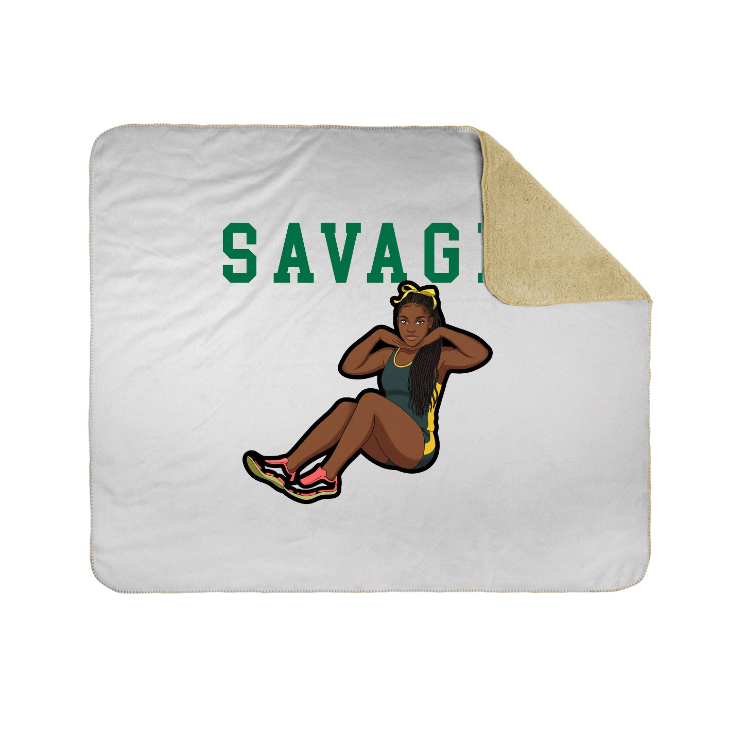 Throw Blanket — Shirsey in White