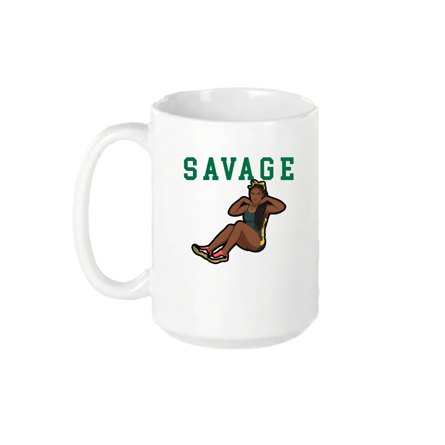 15oz Coffee Mug — Shirsey in White