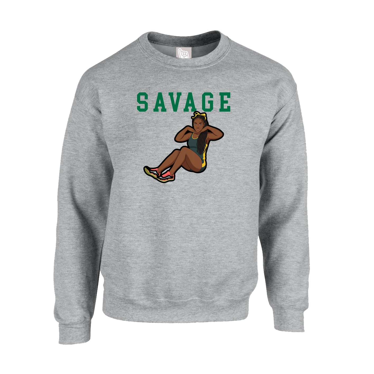 Fleece Crew — Shirsey in Grey
