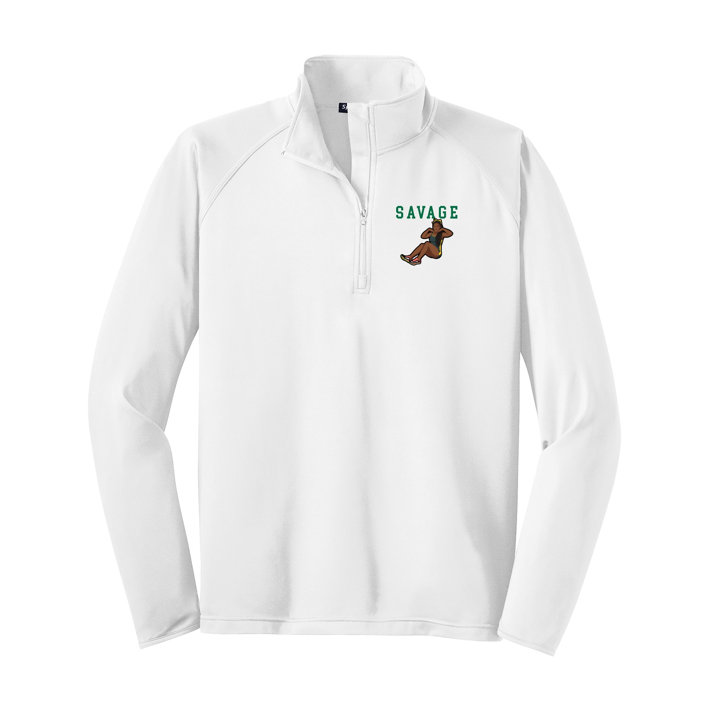 Q-Zip Pullover — Shirsey in White