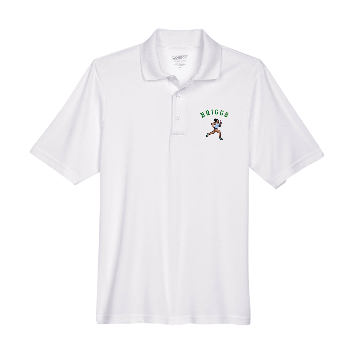 Performance Polo — Shirsey Arch in White
