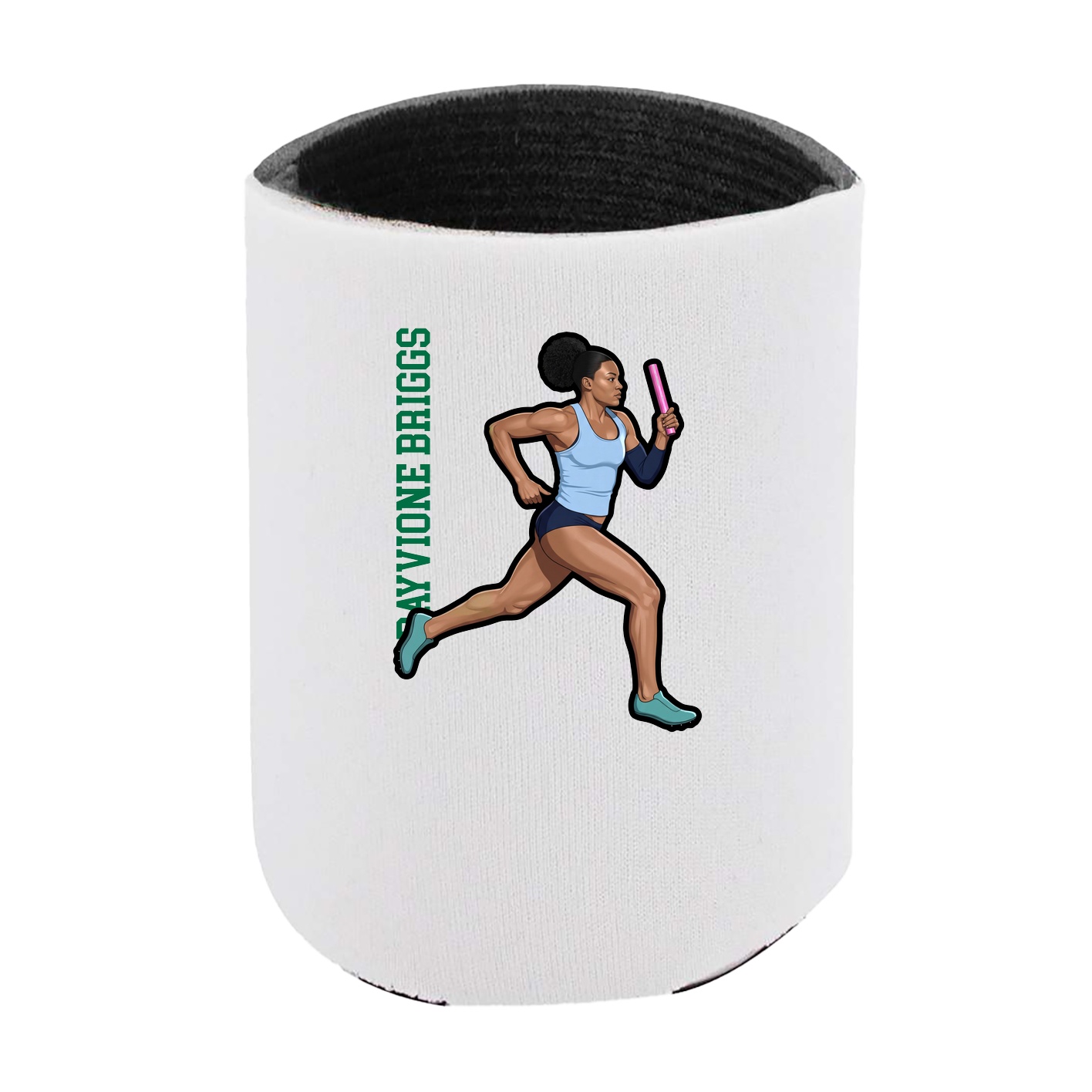 Can Holder — Name Vertical in White