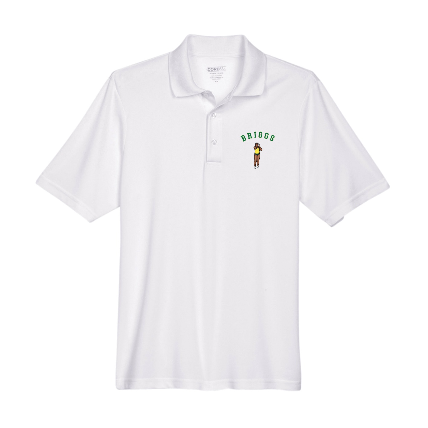 Performance Polo — Shirsey Arch in White