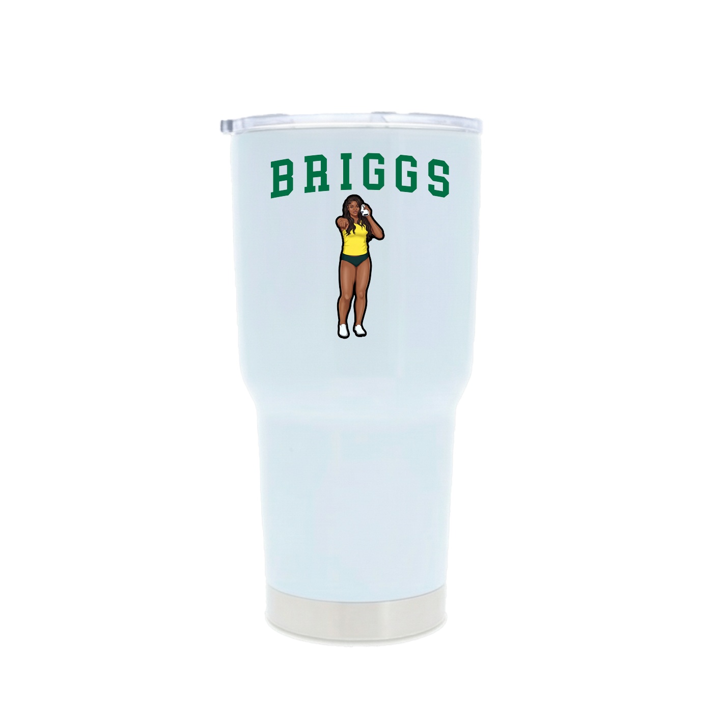 30oz Stainless Steel Tumbler — Shirsey in White