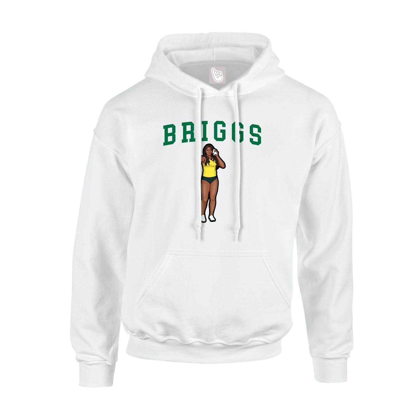 Hoodie — Shirsey in White