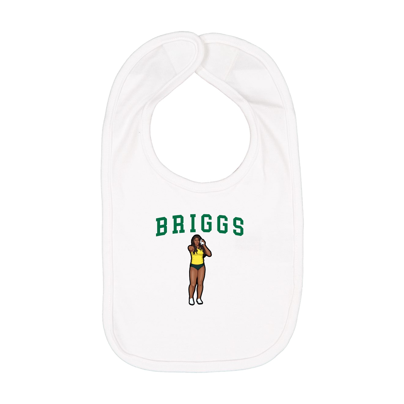 Infant Bib — Shirsey in White