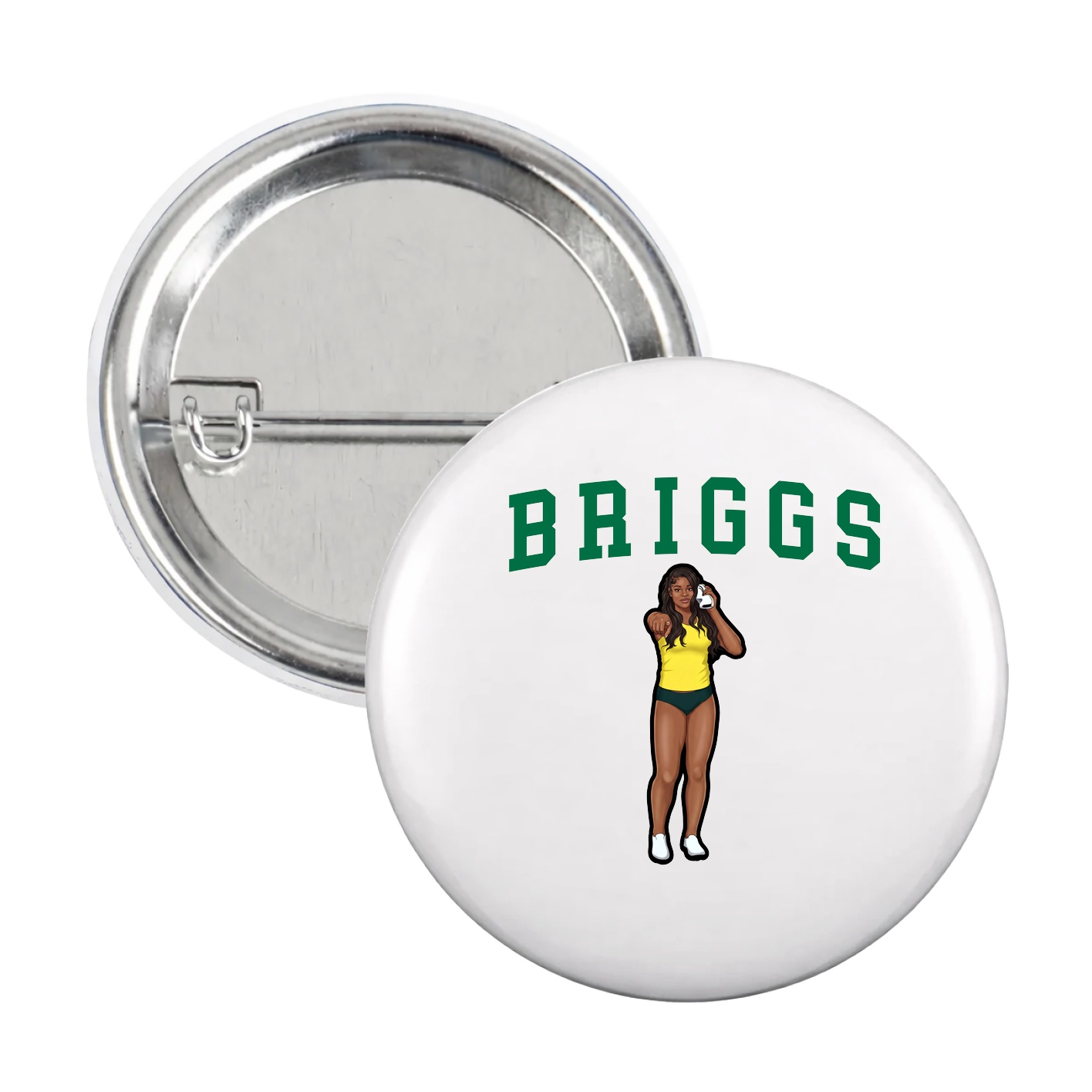 Game Day Button — Shirsey in White