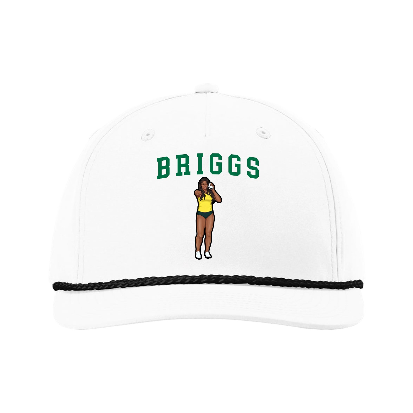 Five-Panel Classic Rope Cap — Shirsey in White