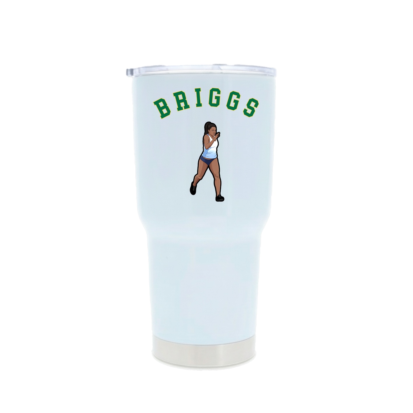 30oz Stainless Steel Tumbler — Shirsey Arch in White