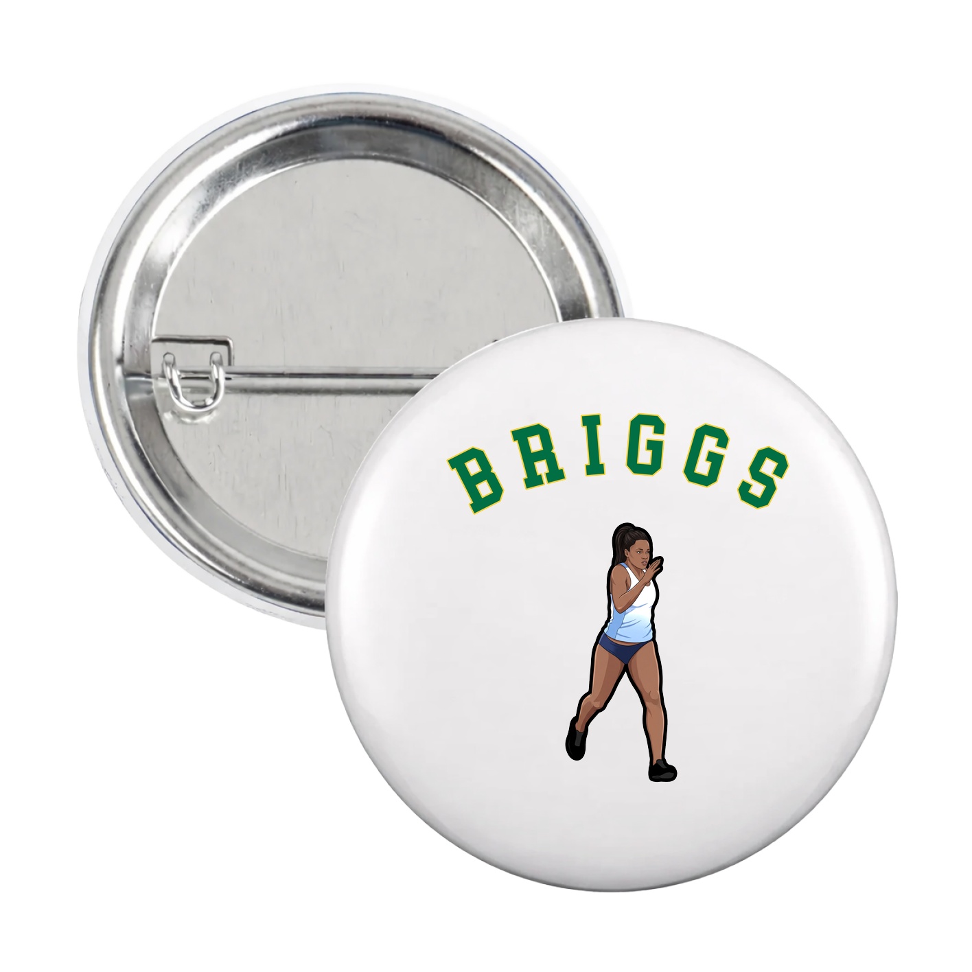 Game Day Button — Shirsey Arch in White
