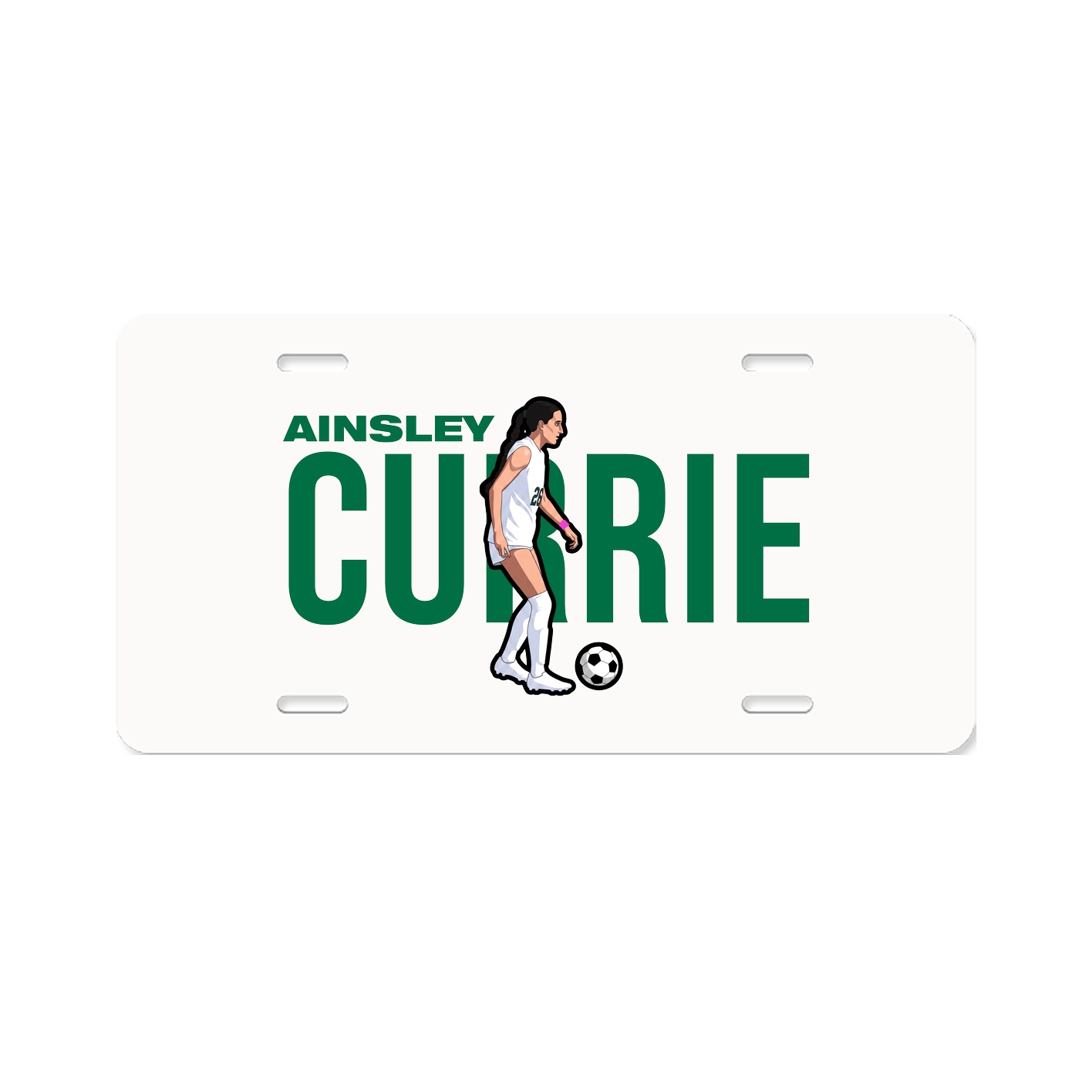 License Plate — Player Name in Classic
