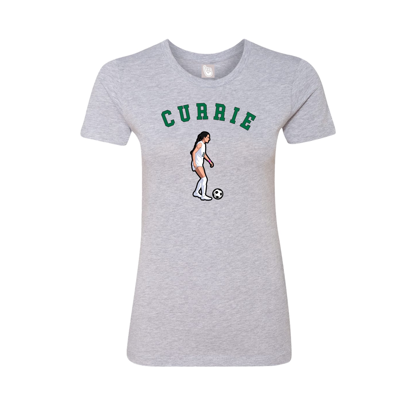 Fitted Women's Tee — Shirsey Arch in Grey