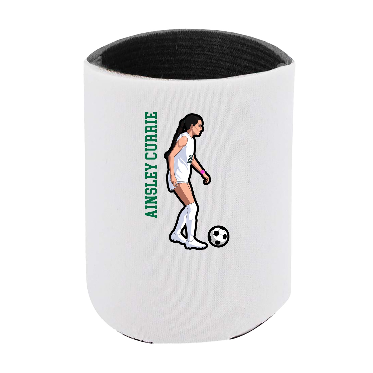 Can Holder — Name Vertical in White