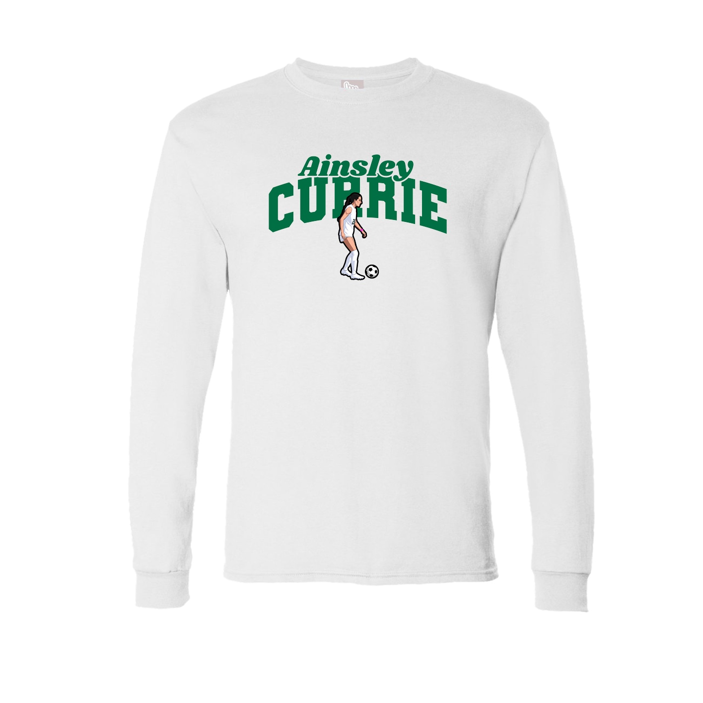 Long Sleeve Tee — Signature Arch in White