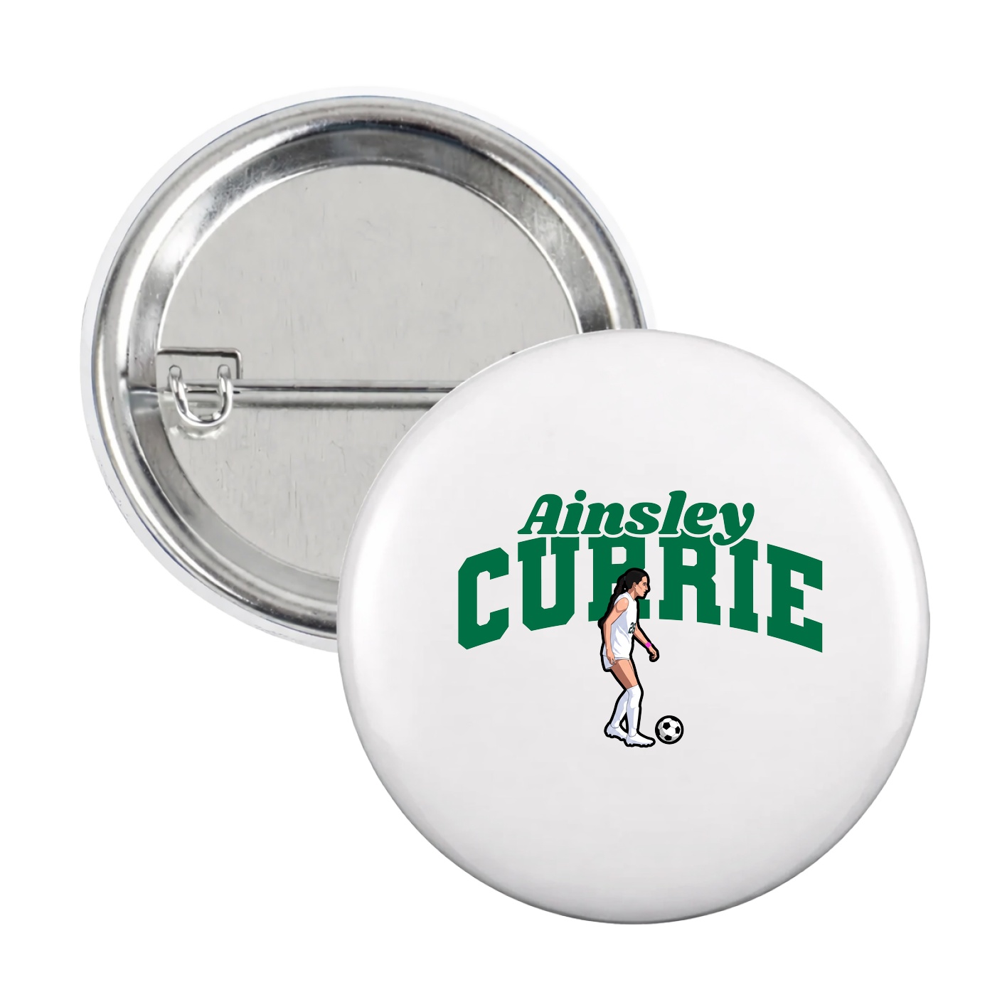 Game Day Button — Signature Arch in White