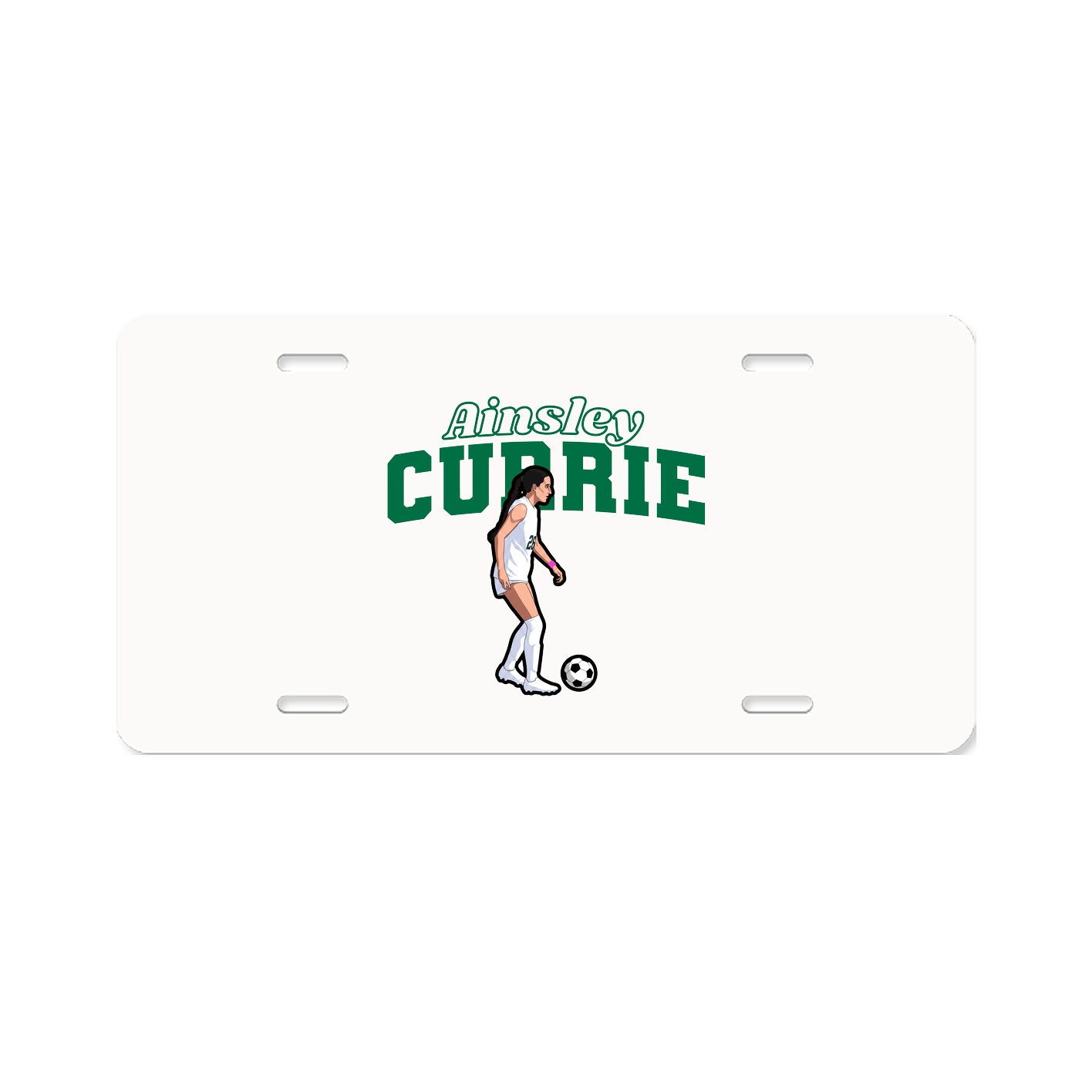 License Plate — Name Arch in Classic