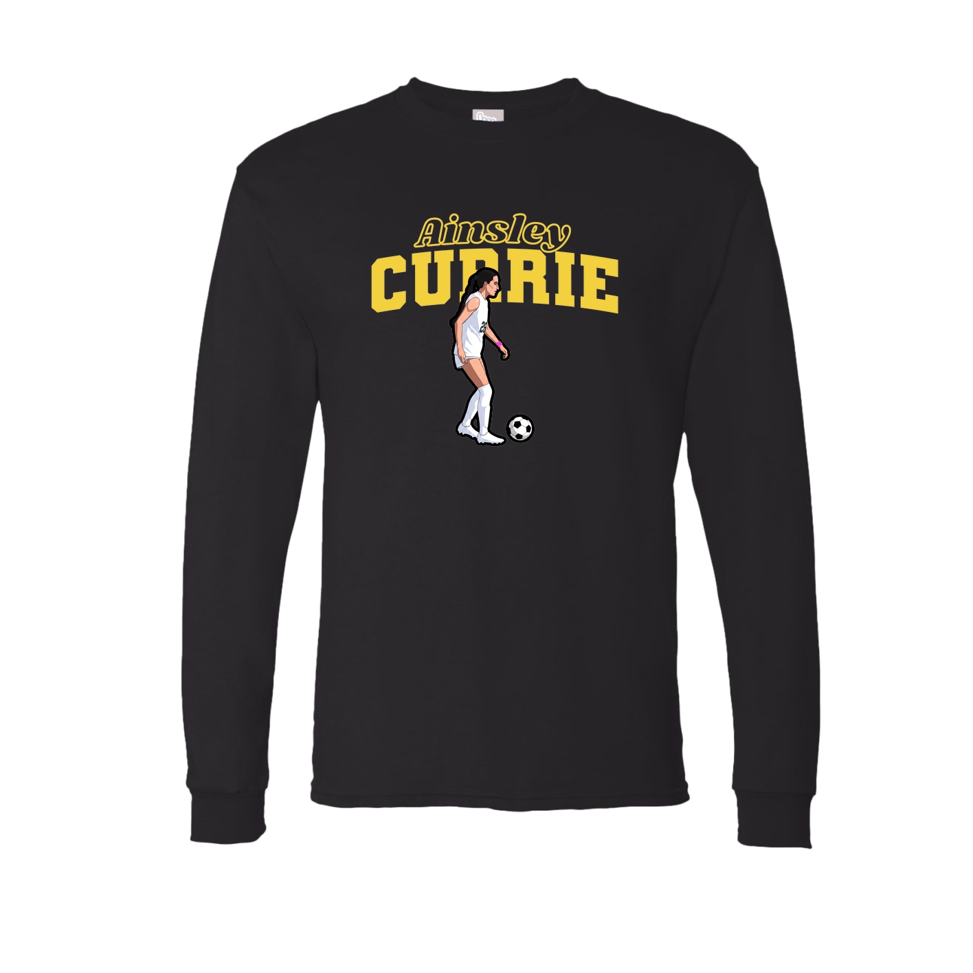 Long Sleeve Tee — Name Arch in Black