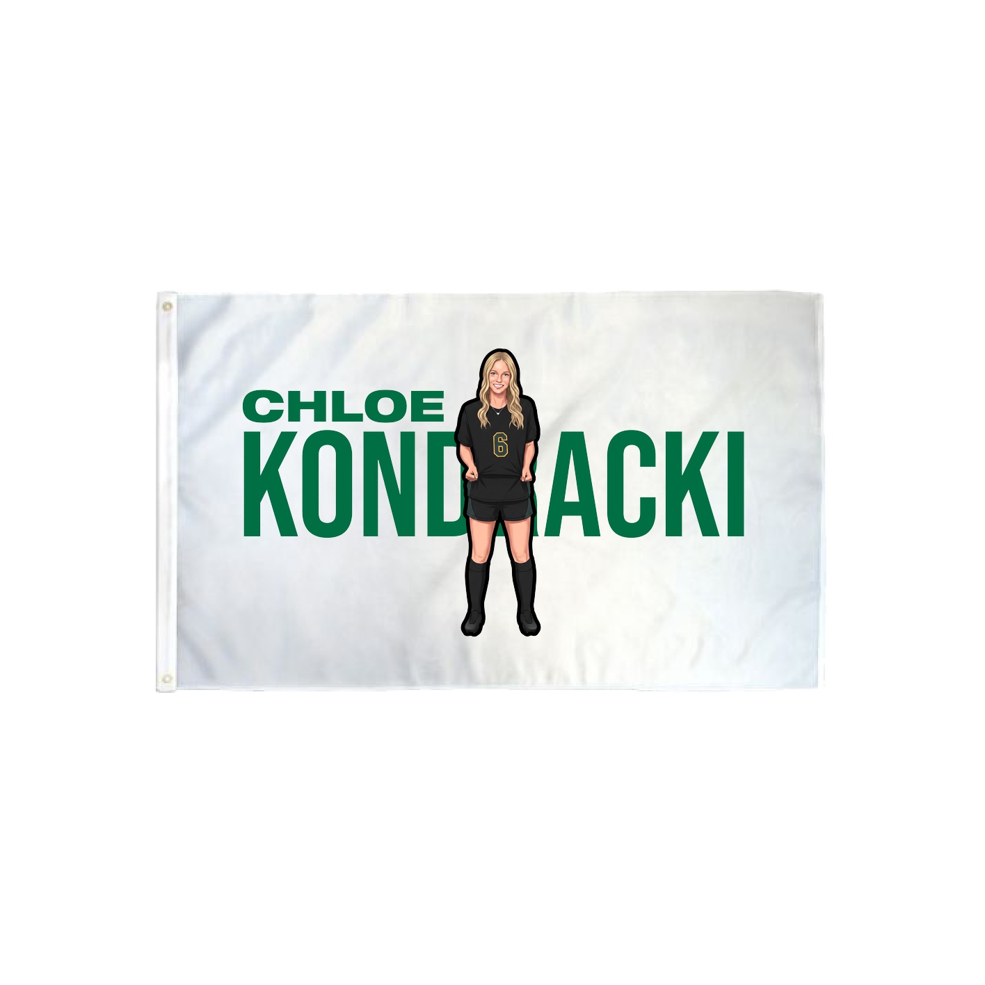 3x5 Flag — Player Name in Classic