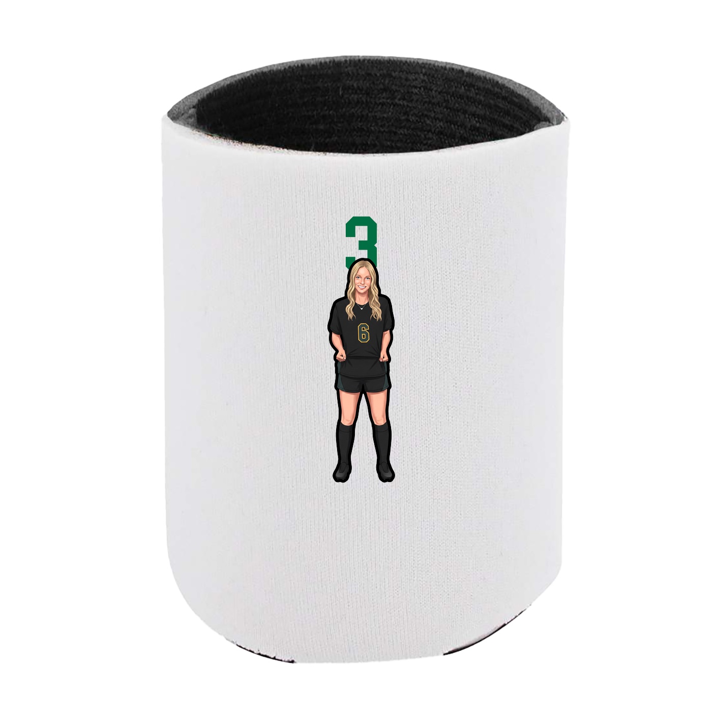 Can Holder — Number Top in White