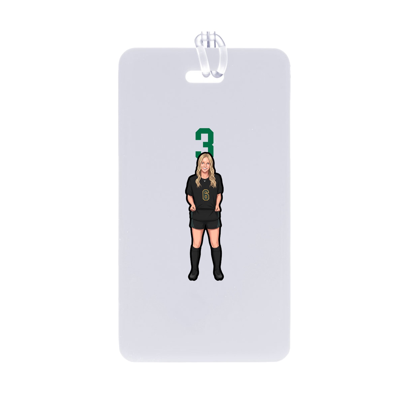 Bag Tag — Number Top in Classic