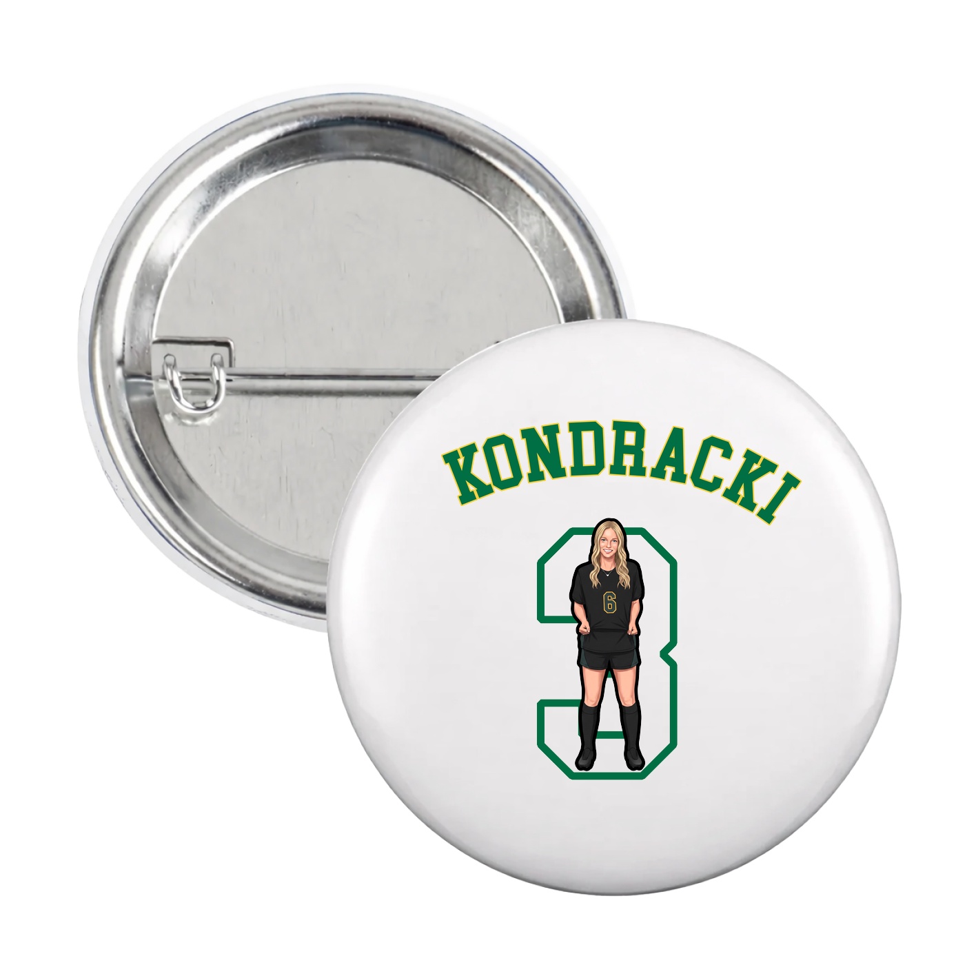 Game Day Button — Shirsey Arch in White