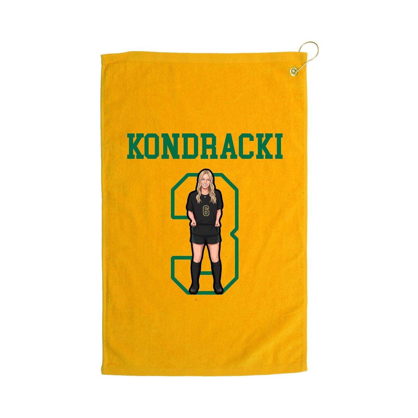 Golf Towel — Shirsey in Gold