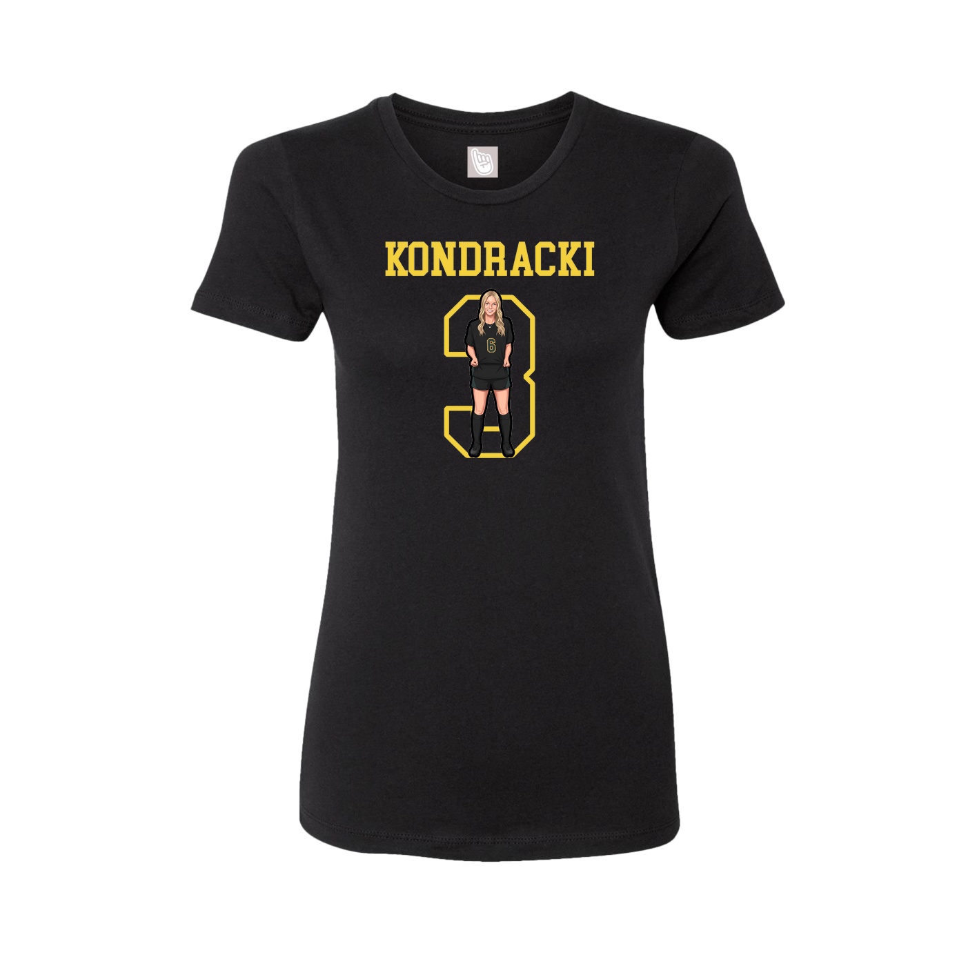 Fitted Women's Tee — Shirsey in Black