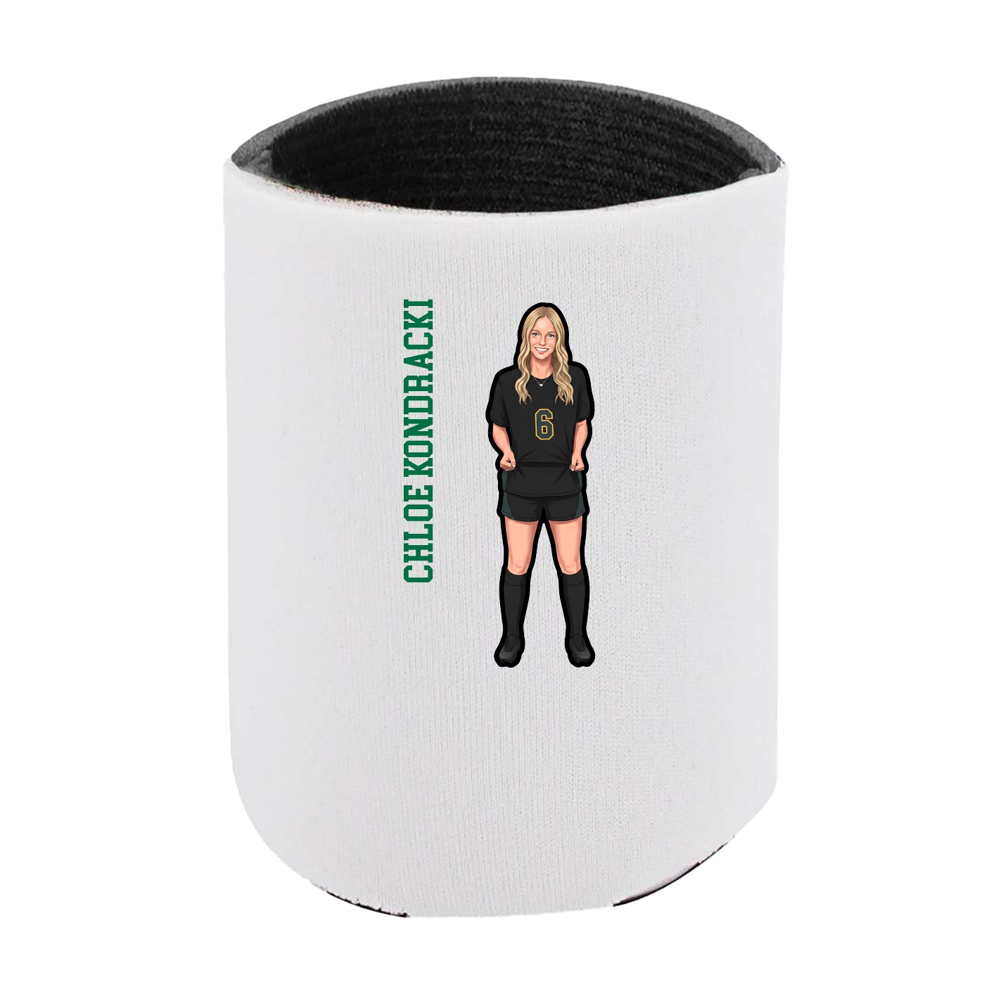 Can Holder — Name Vertical in White