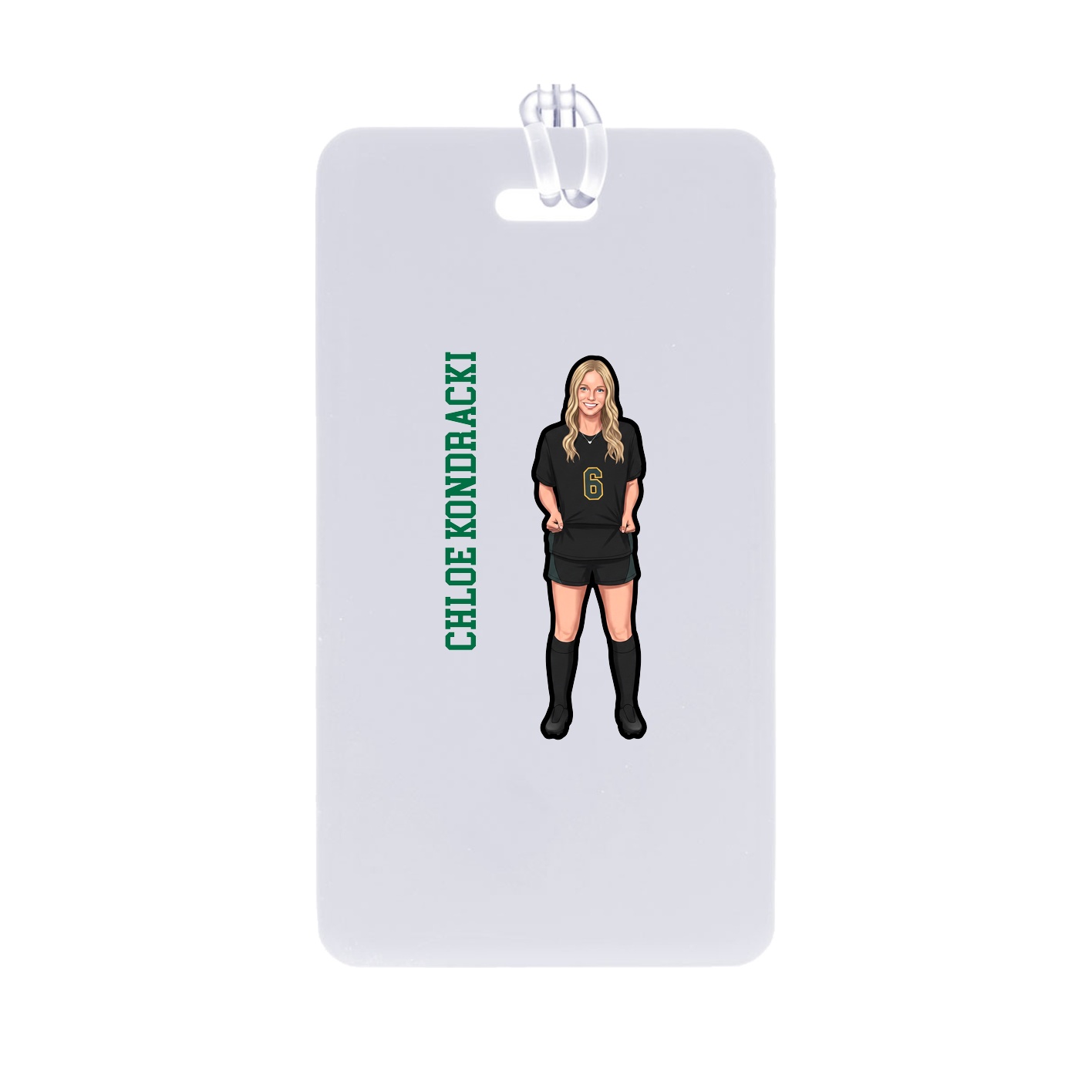 Bag Tag — Name Vertical in Classic