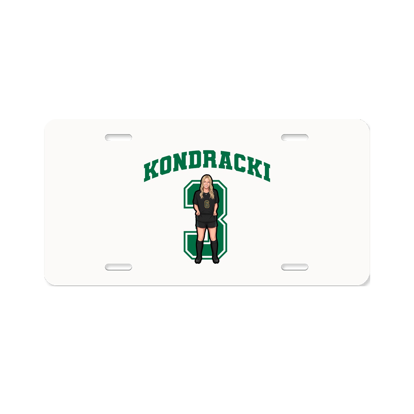 License Plate — Number in Classic