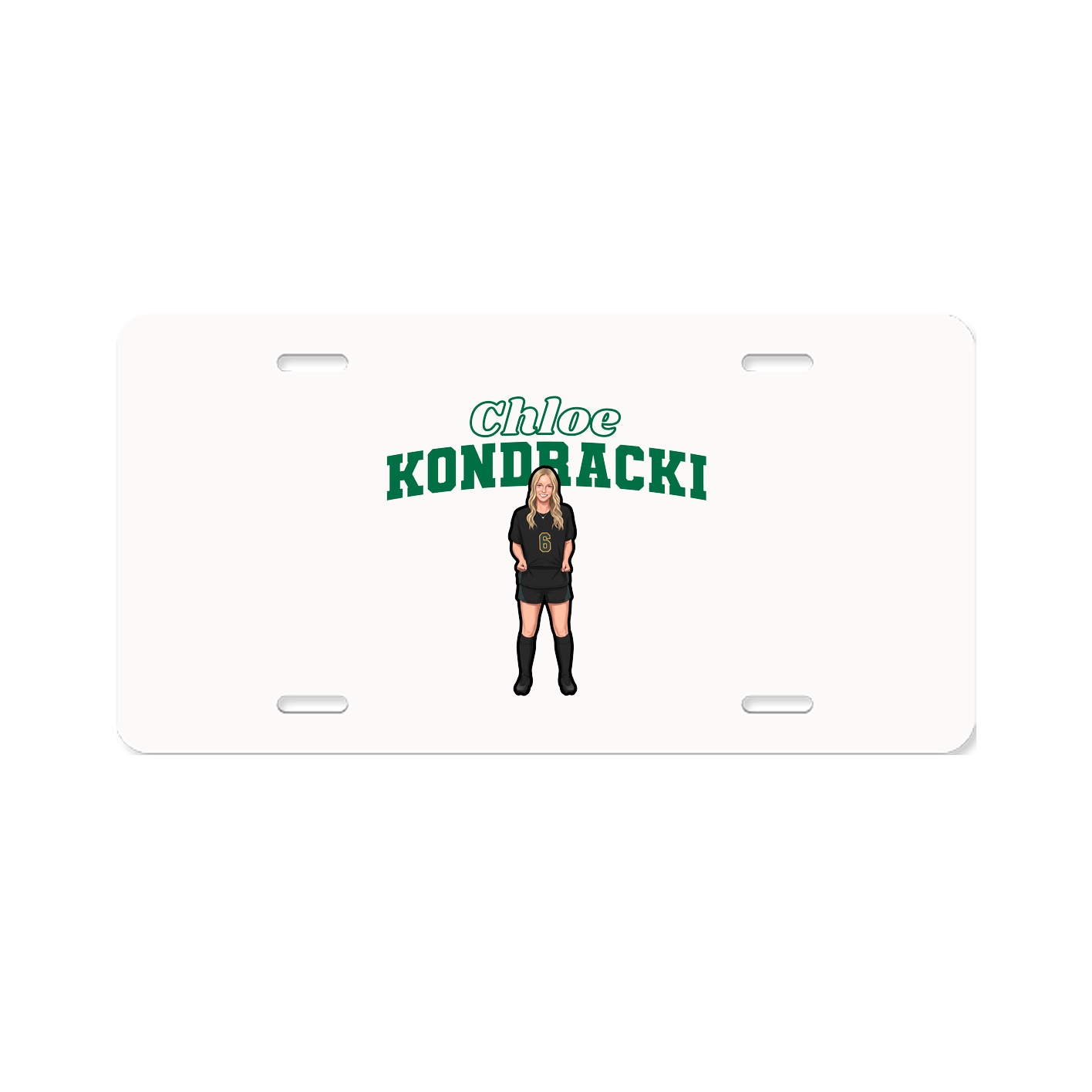 License Plate — Name Arch in Classic
