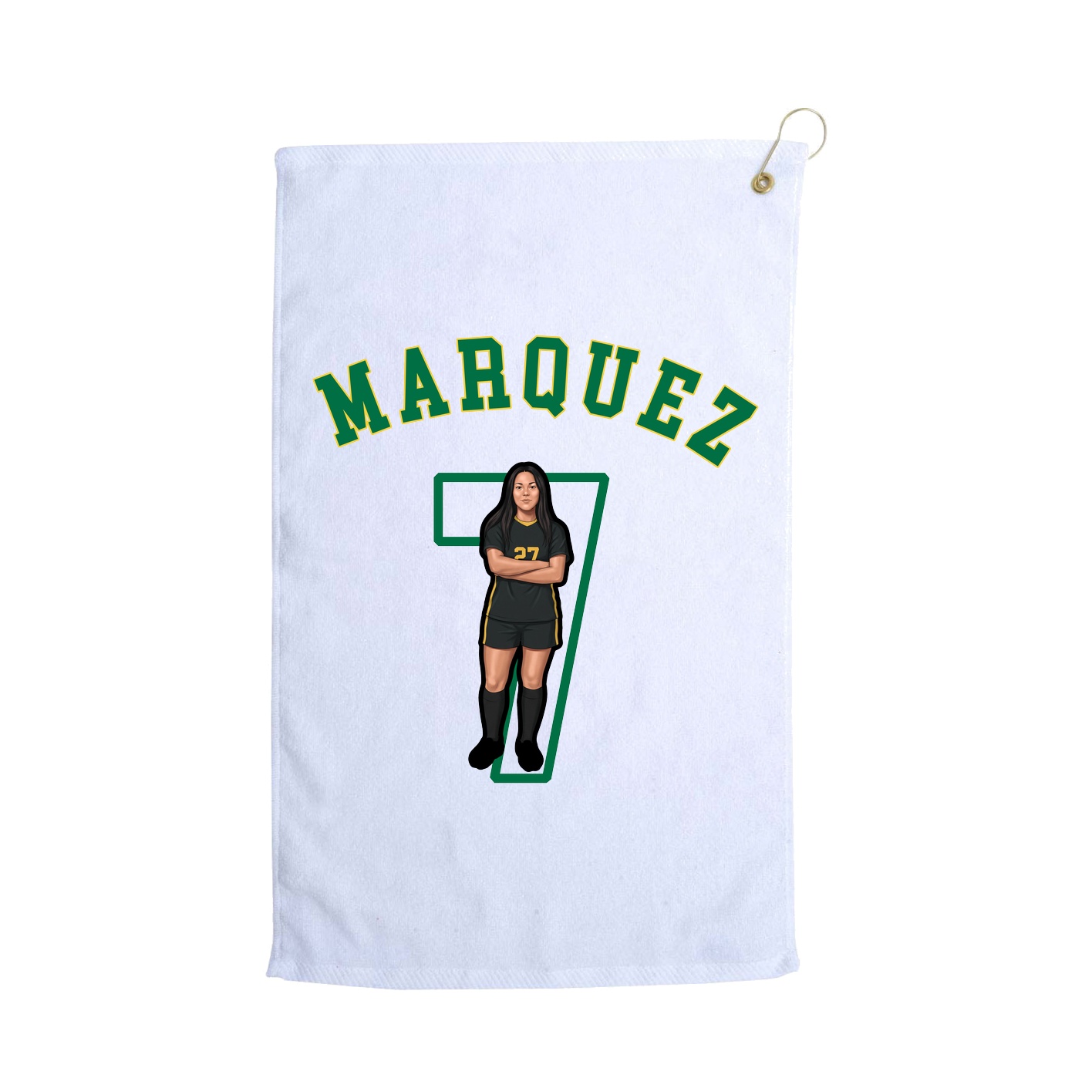Golf Towel — Shirsey Arch in White