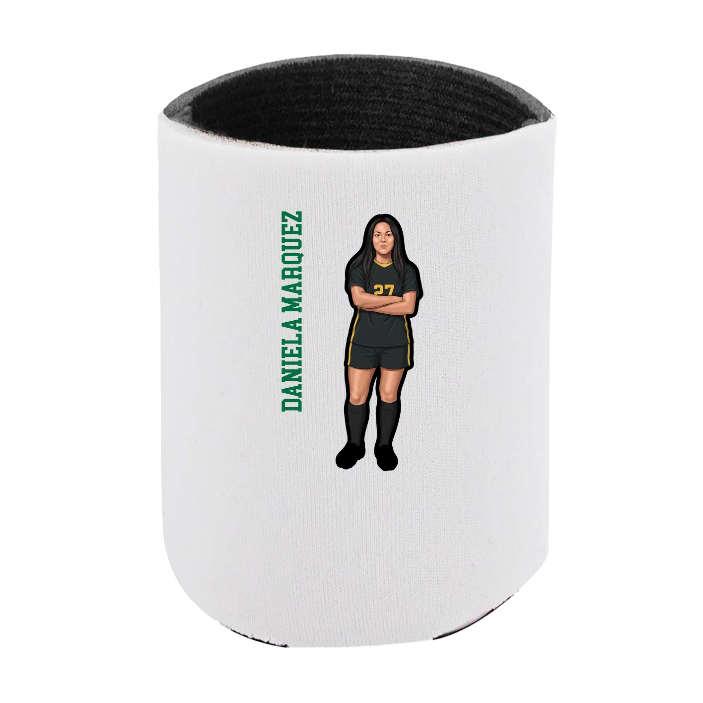 Can Holder — Name Vertical in White