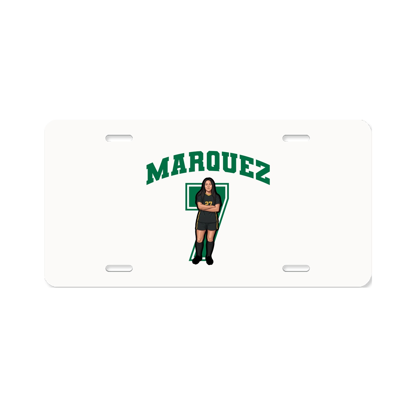 License Plate — Number in Classic