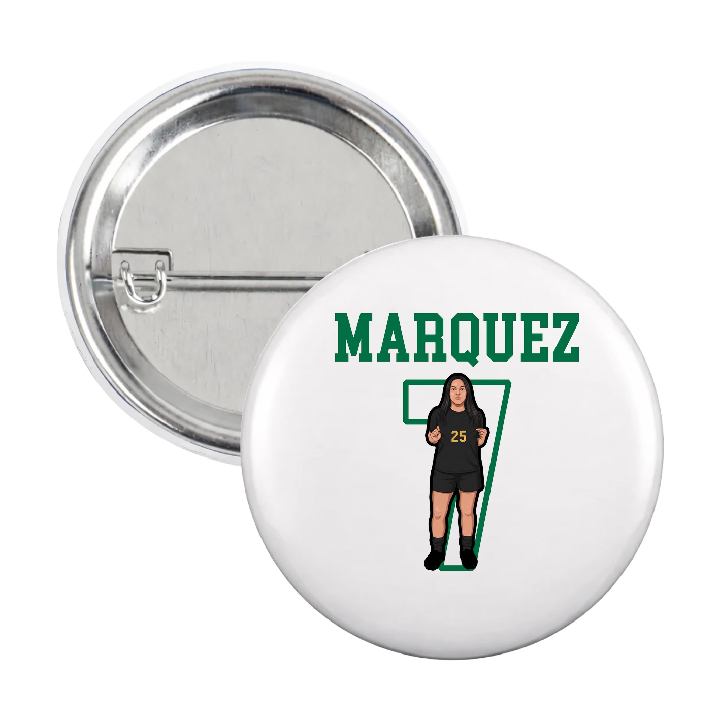 Game Day Button — Shirsey in White