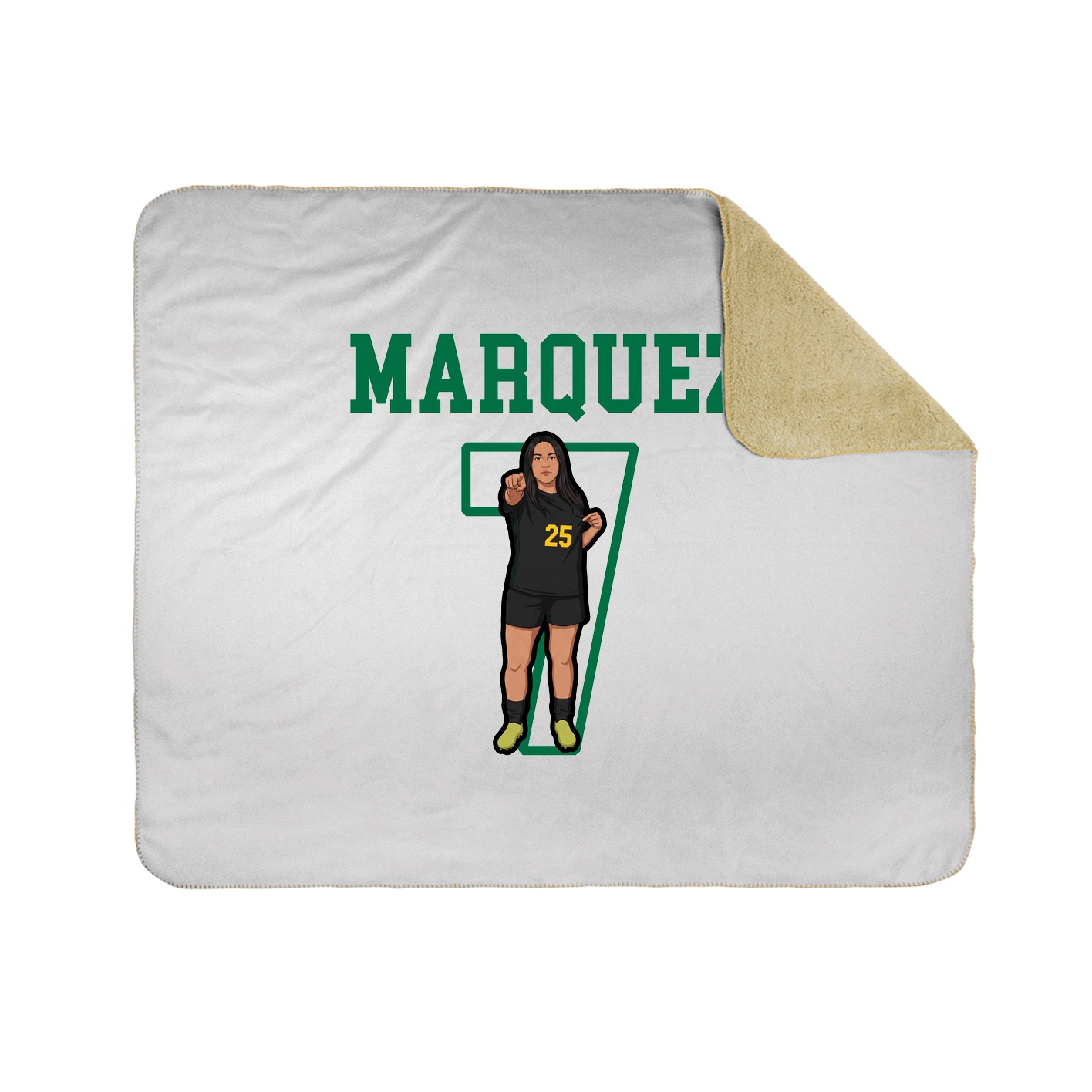 Throw Blanket — Shirsey in White