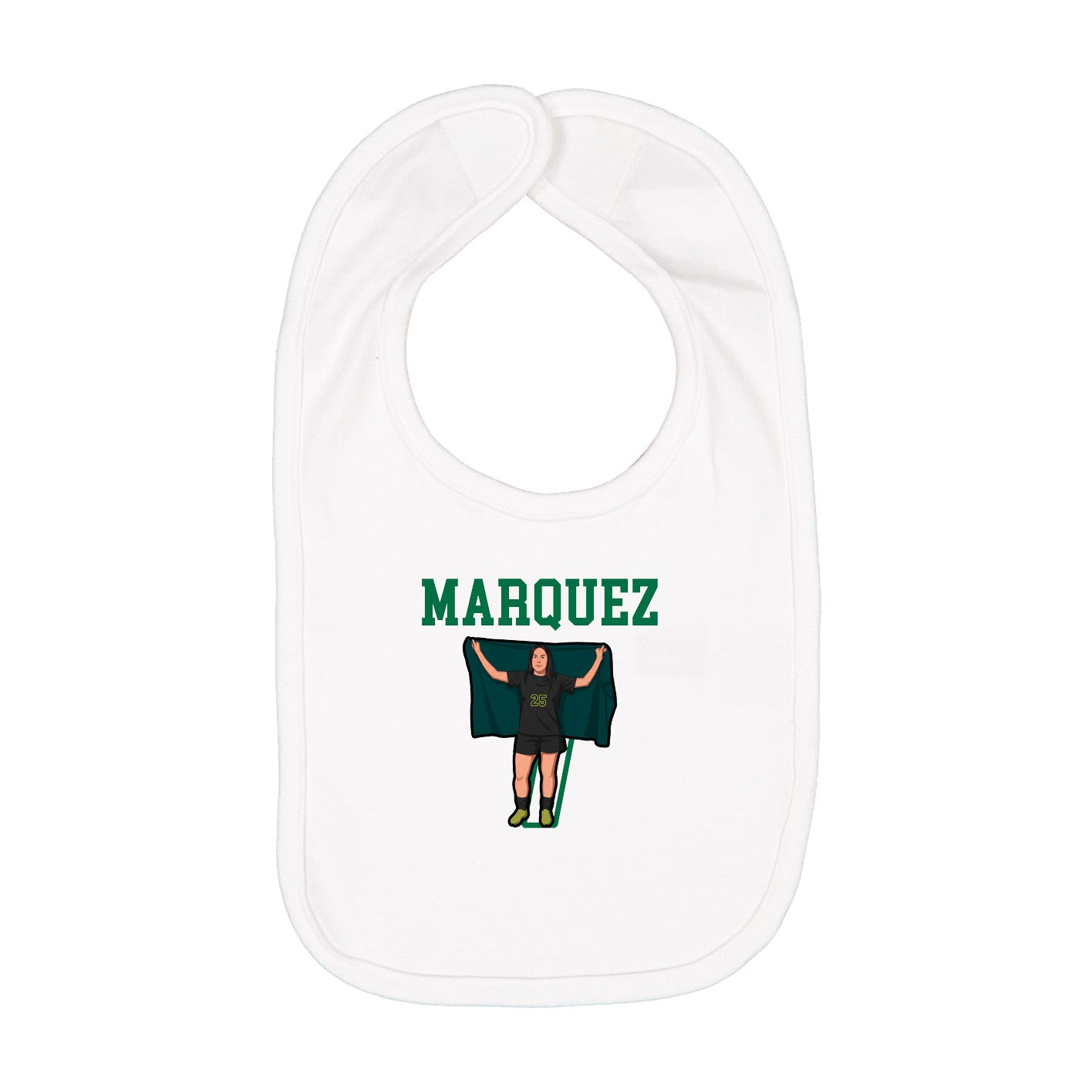 Infant Bib — Shirsey in White