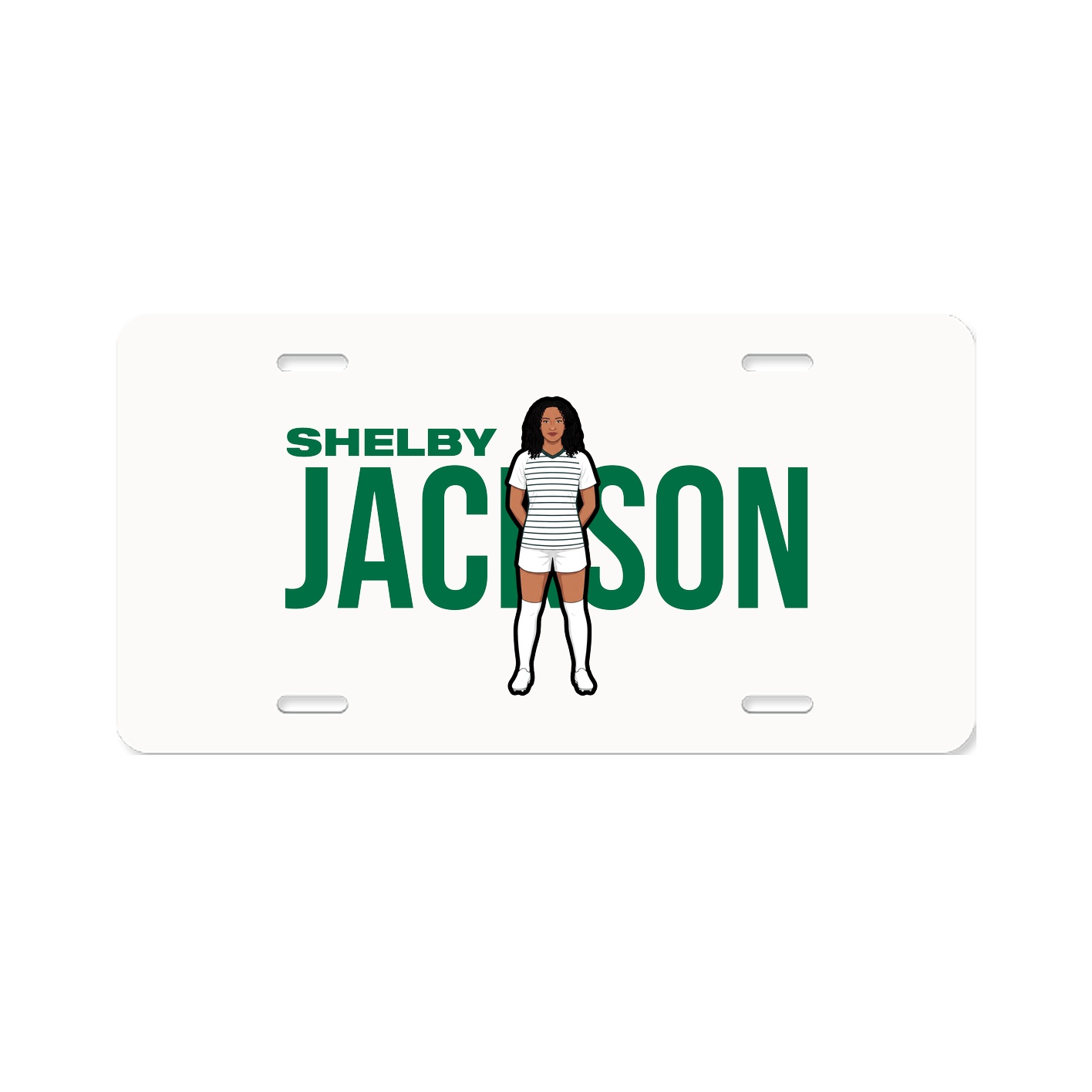 License Plate — Player Name in Classic