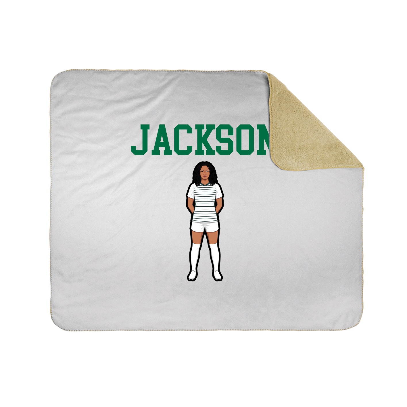 Throw Blanket — Shirsey in White