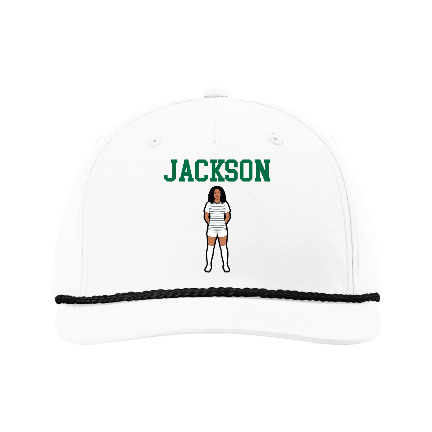 Five-Panel Classic Rope Cap — Shirsey in White