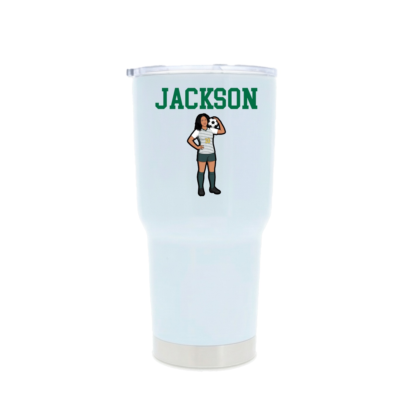 30oz Stainless Steel Tumbler — Shirsey in White