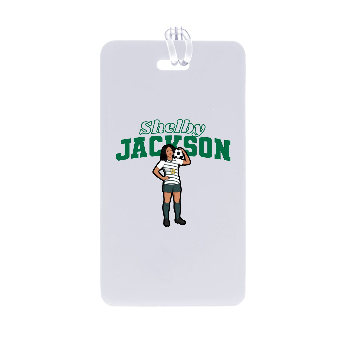 Bag Tag — Name Arch in Classic