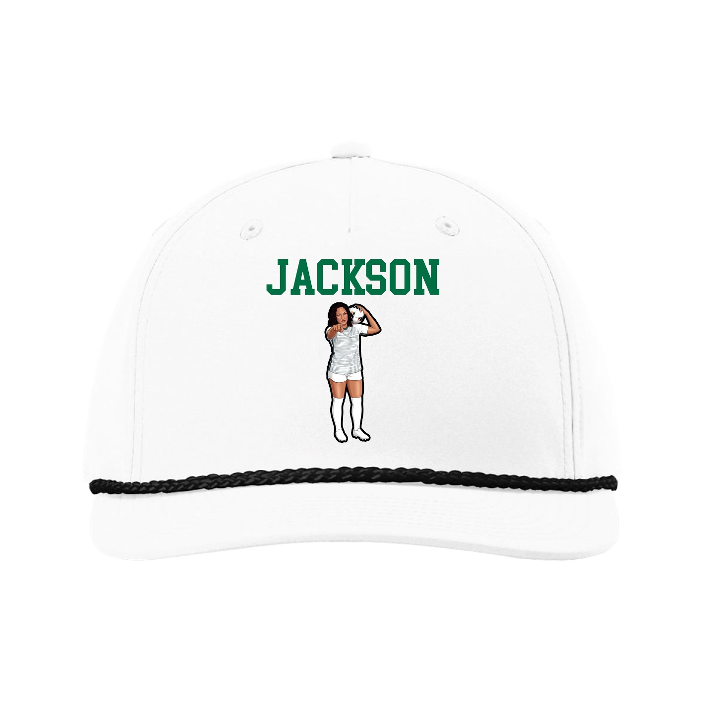 Five-Panel Classic Rope Cap — Shirsey in White